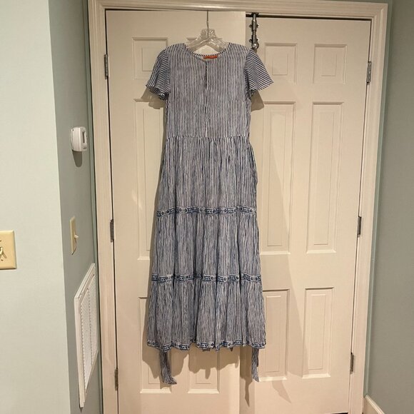 Oliphant Sorrento Blue V-Neck Maxi, size S - Picture 3 of 10